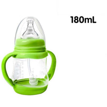 Load image into Gallery viewer, Baby Safe Plastic BPA Free Anti-colic Baby Milk Water Juice Bottle with Straw for Infant Feeding For Kids
