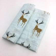 Load image into Gallery viewer, Baby Blankets Newborn Soft Organic Cotton Baby Blanket Muslin Swaddle Wrap Feeding Burp Cloth

