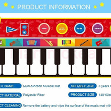 Load image into Gallery viewer, Children Musical Toys Crawling Piano Carpet Educational Toy Kids Baby Touch Play Game Mats Gift For Kids
