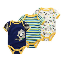 Load image into Gallery viewer, 3PCS/Set Modern Fashion Baby Clothes Bodysuits Baby Clothes Unicorn Clothing Unisex 0-12M Baby Bodysuits Romper and Jumpsuit Set For Kids and Baby
