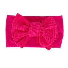 Load image into Gallery viewer, Baby Accessories Infant Baby Girl Cute Bow Headband Newborn Solid Headwear Headdress Nylon Elastic Hair Band Bow For Girls
