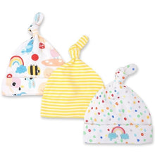 Load image into Gallery viewer, Printed Baby Hats &amp; Caps For Newborn Baby Accessories In Elegant Modern Design Set Of 3PCS For Baby Kids
