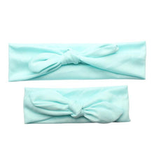 Load image into Gallery viewer, Mother &amp; Baby Hair Bands Kids Headband Parent-kid Rabbit Ear Knot Headwear Turbans Hair Accessories Set
