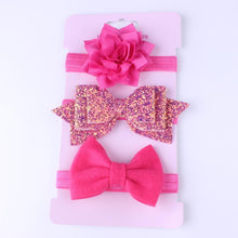 Load image into Gallery viewer, Baby Girls Headband Set Bow Knot Head Bandage Kids Toddlers Headwear Flower Hair Band Infant Clothing Accessories

