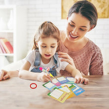 Load image into Gallery viewer, New Magic Doodle Card Water Drawing Card Kids Learn Number/Color/Shape in English 8/10 Pcs with 1 Pcs Water Pen Coloring Toy
