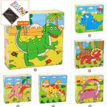 Load image into Gallery viewer, 1Set Nine Blocks Six-sided 3D Wooden Cube Puzzle Toys  For Children Kids Educational Toys Funny Games
