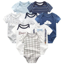 Load image into Gallery viewer, 8PCS Set Modern Baby Rompers Cotton Overalls Newborn Clothes Jumpsuit Sumemr Baby set for Boys and Girls Kids
