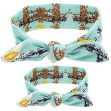 Load image into Gallery viewer, Mother &amp; Baby Headbands Print Floral Elastic Hair Bands Parent-Child Hair Accessories Bow For Baby Girls Bow in Modern Design
