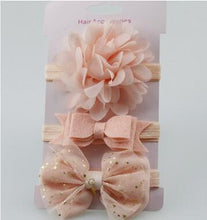 Load image into Gallery viewer, Handmade Vintage Retro Baby Elastic flower Headband Bowknot Hairband Toddler Infants For Baby
