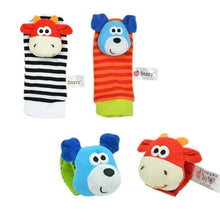 Load image into Gallery viewer, Modern Baby Toy Socks Plush Garden Bug Wrist Rattle Styles Educational Toys Cute Bright Color For Kids
