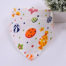 Load image into Gallery viewer, Cute Breathable Bibs Baby Feeding Cartoon Printing Super Absorbent Triangle Scarf Bib Cotton For Newborn Infant Girls And Boys
