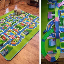 Load image into Gallery viewer, Town City Traffic Baby Crawling Mat Foam Climbing Pad Green Road Children's Play Mat Carpet For Kids and Boys Rooms
