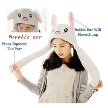 Load image into Gallery viewer, Modern Elegant Winter Interesting Girls Animals Ear Moving Jumping Hats Children and Adults Women Warm Rabbit Winter Caps In Modern Design
