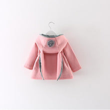 Load image into Gallery viewer, Newborn Girls Coat Autumn Spring Jacket Rabbit long Ear Hoodies Cotton Outerwear Children Clothes
