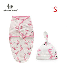 Load image into Gallery viewer, Baby Swaddle Blanket With Cap Swaddle Wrap Swaddling bag  Baby Sleeping Bag
