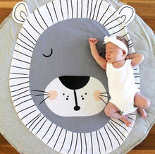 Load image into Gallery viewer, Luxury Mdoern Cartoon Animals Baby Play Mat Foldable Kids Crawling Pad Round Carpet Rug Toys Cotton Children Room Decor Photo Props Carpet For Kids
