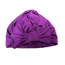 Load image into Gallery viewer, Newborn Baby Kids Boys Girls Soft Turban Cap Beanie Solid Bow Knot Wrap Cap For Baby
