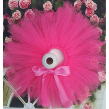 Load image into Gallery viewer, Luxury Modern Elegant Baby Girl Tulle Tutu Skirt and Flower Headband Set Newborn Dress With Big Bow And With Headband
