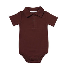 Load image into Gallery viewer, Summer Baby Boy/Girl Turn-down Collar Rompers Infant Newborn Cotton Clothes Jumpsuit
