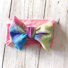 Load image into Gallery viewer, Infant Nylon Print Fabric Headband Baby Girl Headbands for Girls  Bows Baby Turban Headwrap Newborn Hairband For Girls
