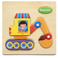 Load image into Gallery viewer, 3D Wooden Children Interesting Puzzle Toys With Animals and Cars Exellent Puzzles Intelligence Kids Early Educational Toys For Children
