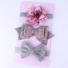 Load image into Gallery viewer, Baby Girls Headband Set Bow Knot Head Bandage Kids Toddlers Headwear Flower Hair Band Infant Clothing Accessories
