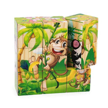 Load image into Gallery viewer, 1Set Nine Blocks Six-sided 3D Wooden Cube Puzzle Toys  For Children Kids Educational Toys Funny Games
