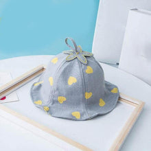 Load image into Gallery viewer, Baby Sun Hat Heart Print Baby Boy/Girl Hat Outdoor Kids Bucket Hat Children Hat Baby Beach Caps Beanie For Girls
