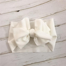 Load image into Gallery viewer, Modern Luxury Adjustable Big Bow Headwrap Baby Headband Top Knot Headbands, Over Sized Bow Hair Turban Newborn Head Band for Girls
