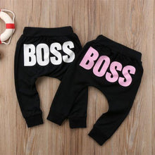 Load image into Gallery viewer, Modern Printed Baby Letter BOSS Pants Cotton Baby Pants / Casual Trousers for Boy and Girl Clothes
