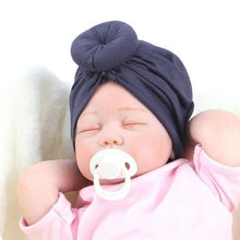 Load image into Gallery viewer, Newborn Toddler Baby Girl Turban Cotton Beanie Hat Warm Soft Cap Solid Knot Soft Wrap In Modern Style
