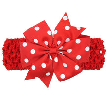 Load image into Gallery viewer, Modern Luxury Children Dot Bow Wide Hair Head Band Headband Headwear For Girls Baby
