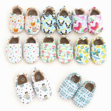 Load image into Gallery viewer, Newborns Soft Baby First Walkers Infant Toddler Shoes Cute Flower Soles Durable Crib Shoes Kids Footwear
