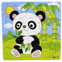 Load image into Gallery viewer, 1 Pcs Animal Wooden Puzzles For Children In Wooden 3D Mosaic Puzzles Kids Educational Toys Design  For Baby Birthday Gifts
