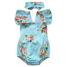 Load image into Gallery viewer, 2pcs/Set Newborn Baby  Sleeveless Cotton Baby Rompers With Headband for Girl/Boy Clothes Casual Design With Bow
