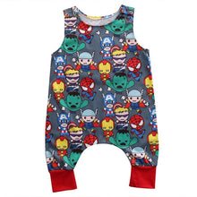 Load image into Gallery viewer, Newborn Baby Boy Romper Cartoon Heros Pattern Jumpsuit Summer Clothes Outfits For Girls and Boys
