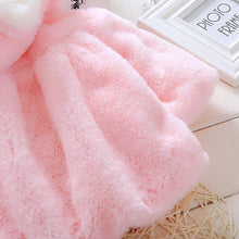 Load image into Gallery viewer, Winter Baby Girls Fur Warm with Cute Rabbit Ears Cloak Coat In Elegant Modern Style For Baby Girls

