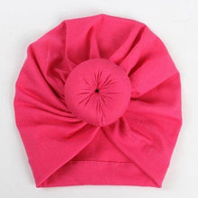 Load image into Gallery viewer, Newborn Toddler Baby Girl Turban Cotton Beanie Hat Warm Soft Cap Solid Knot Soft Wrap In Modern Style
