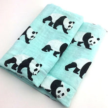 Load image into Gallery viewer, Baby Blankets Newborn Soft Organic Cotton Baby Blanket Muslin Swaddle Wrap Feeding Burp Cloth
