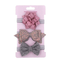 Load image into Gallery viewer, Luxury Modern Baby Headband Crown Flower Bows Hairband Baby Girl Headbands Newborn Hair Accessories Elastic Baby Hair Band
