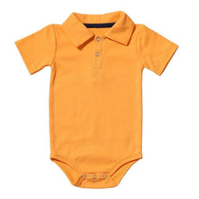Load image into Gallery viewer, Summer Baby Boy/Girl Turn-down Collar Rompers Infant Newborn Cotton Clothes Jumpsuit
