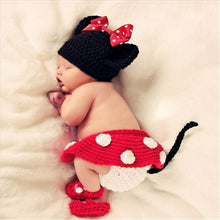 Load image into Gallery viewer, Modern Baby Cap Deer Design Handmade Crochet Deer Costume Set Knitted Hats And Toy For Girls and Boys Kids
