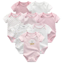 Load image into Gallery viewer, 8PCS Set Modern Baby Rompers Cotton Overalls Newborn Clothes Jumpsuit Sumemr Baby set for Boys and Girls Kids
