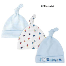 Load image into Gallery viewer, Printed Baby Hats &amp; Caps For Newborn Baby Accessories In Elegant Modern Design Set Of 3PCS For Baby Kids

