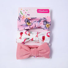 Load image into Gallery viewer, Modern 3PCS Set Floral Bows Baby Headband Dot Bowknot Cotton Hair Band Girls Hair Accessories For Girls
