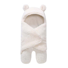Load image into Gallery viewer, Winter Baby Blanket Cute Cartoon Bear Ears Newborn Swaddle Wrap Warm Unisex Infant Sleeping Bag Soft Envelope Kids Bedding Blanet for Baby
