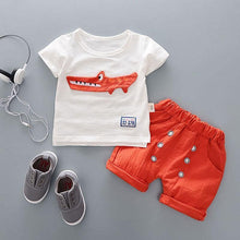 Load image into Gallery viewer, Fashion T shirt and Shorts Set Cartoon Cotton Summer Clothing for Newborn Baby Boy Infant Fashion Outerwear Clothes

