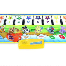Load image into Gallery viewer, Animals Musical Mat Carpet with 10 Keys Record Function Animal Sounds Play Touch Piano Educational Toys For Kids
