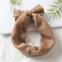 Load image into Gallery viewer, Modern Headbands Knitted Newborn Baby Bows Head Warm Headband Infant Toddler Hair Bow for Girls  Kids
