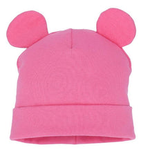 Load image into Gallery viewer, Modern Baby Hat Cute Ear Cotton Girls Cap Scarf Infant Hats Finger love Kids Boys Knitted Cap Winter hat I love mama/pap  Cap
